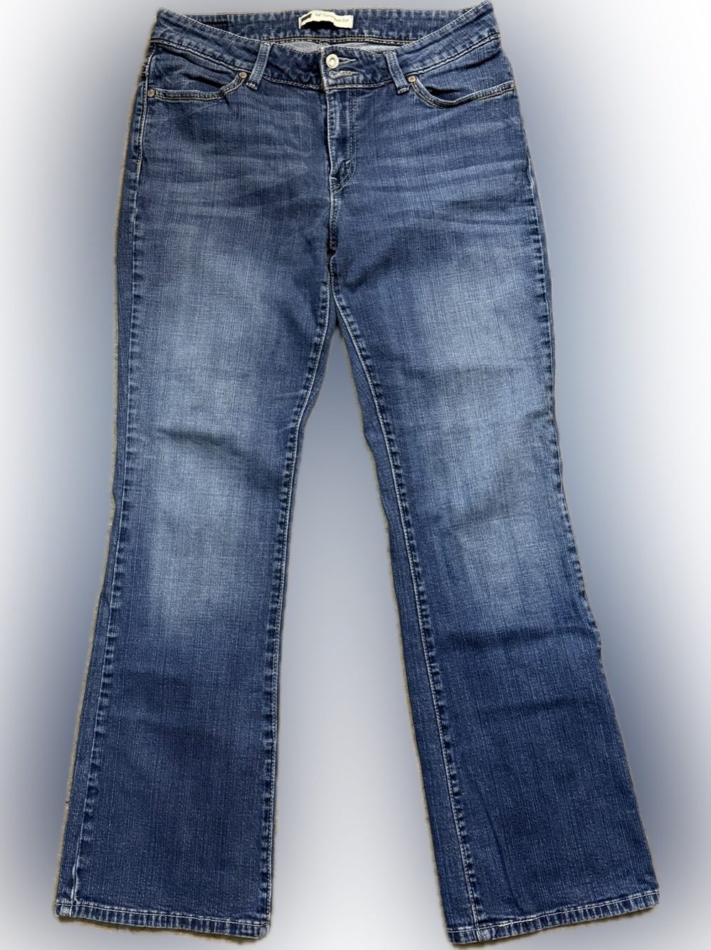 Levi’s 529 Curvy Boot Women's Bootcut Jeans Size 12 Blue Mid Rise Stretch